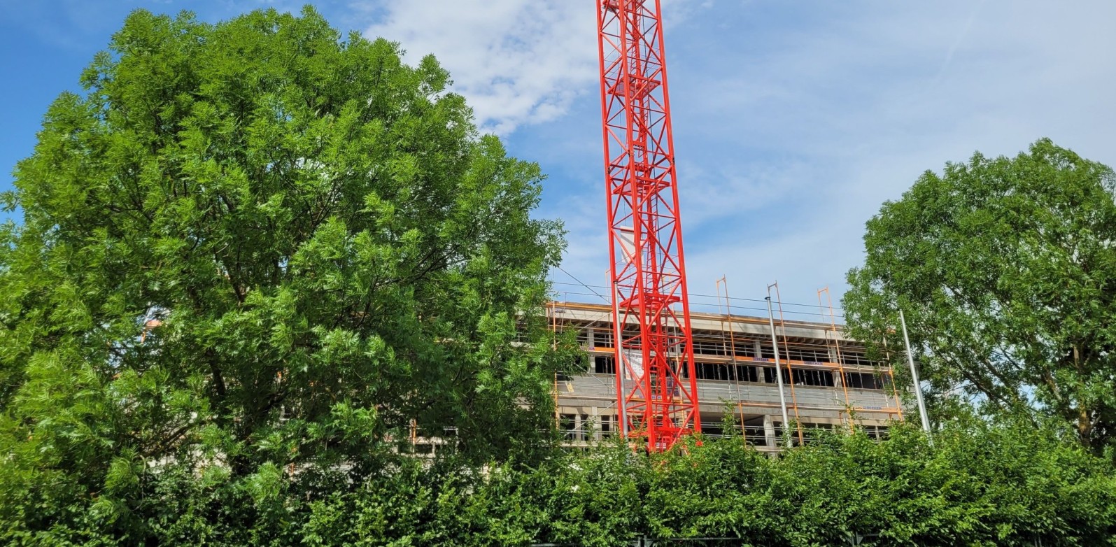 Erweiterungsbau der Grund- und Gemeinschaftsschule im Rohbau